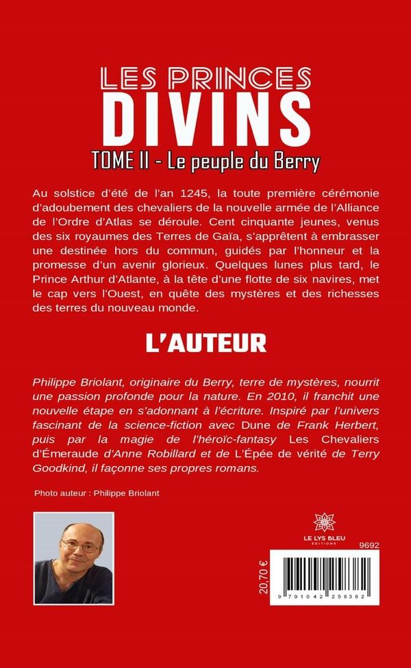 Quatrième de couverture de « LES PRINCES DIVINS - TOME II - LE PEUPLE DU BERRY »