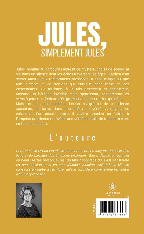 Quatrième de couverture de « JULES, SIMPLEMENT JULES »