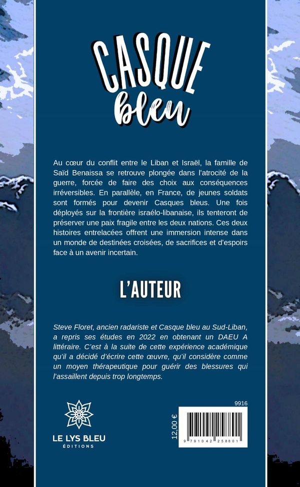 Quatrième de couverture de « CASQUE BLEU »
