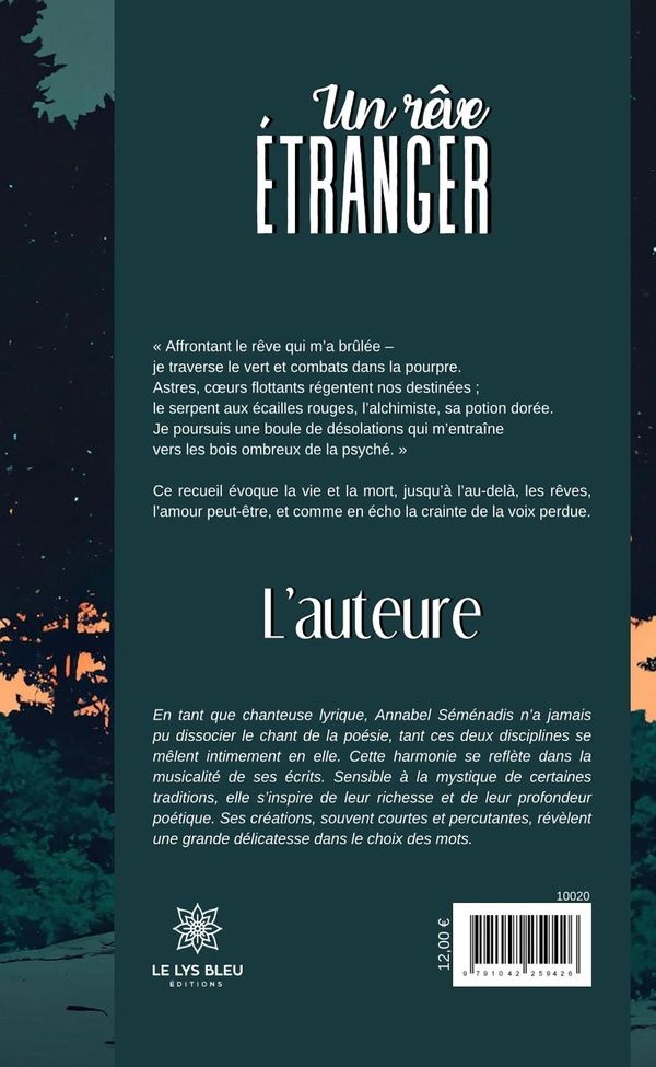 Quatrième de couverture de « Un rêve étranger : recueil »