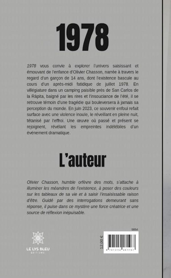 Quatrième de couverture de « 1978 : roman »
