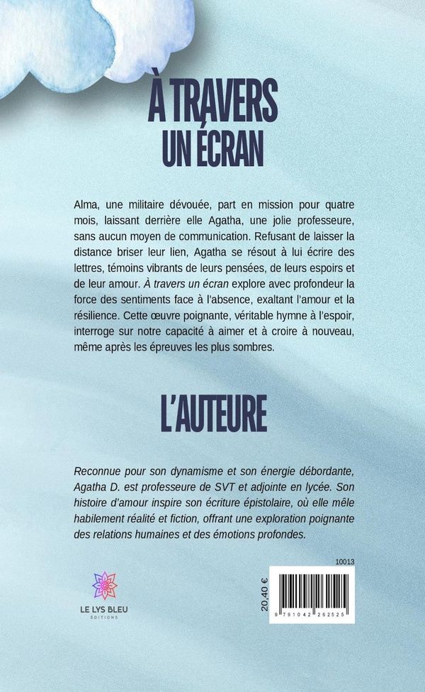Quatrième de couverture de « À travers un écran : roman »
