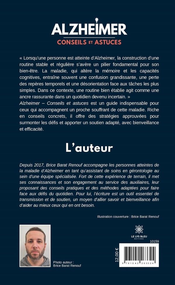 Quatrième de couverture de « Alzheimer : conseils et astuces »