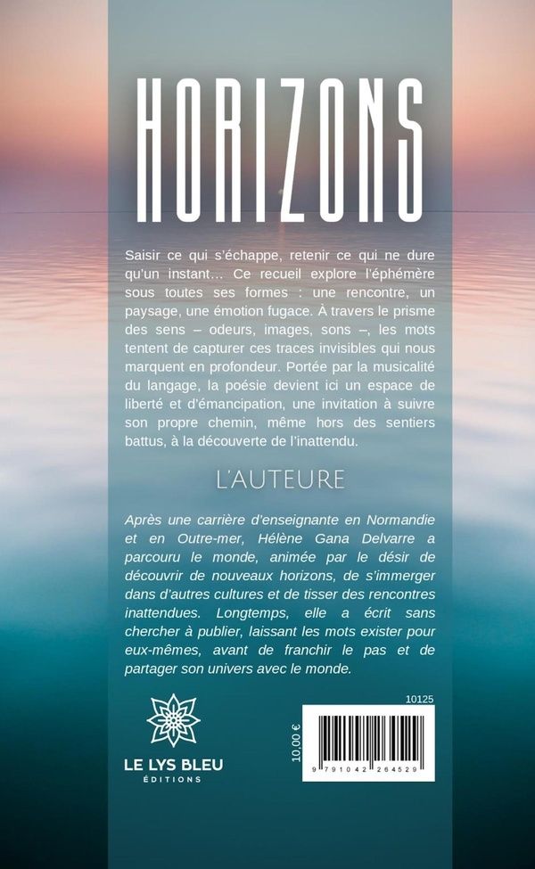 Quatrième de couverture de « Horizons : recueil »