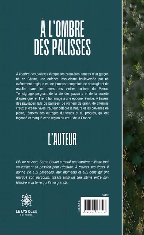 Quatrième de couverture de « À l'ombre des palisses »