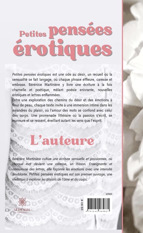 Quatrième de couverture de « Petites pensées érotiques : recueil »