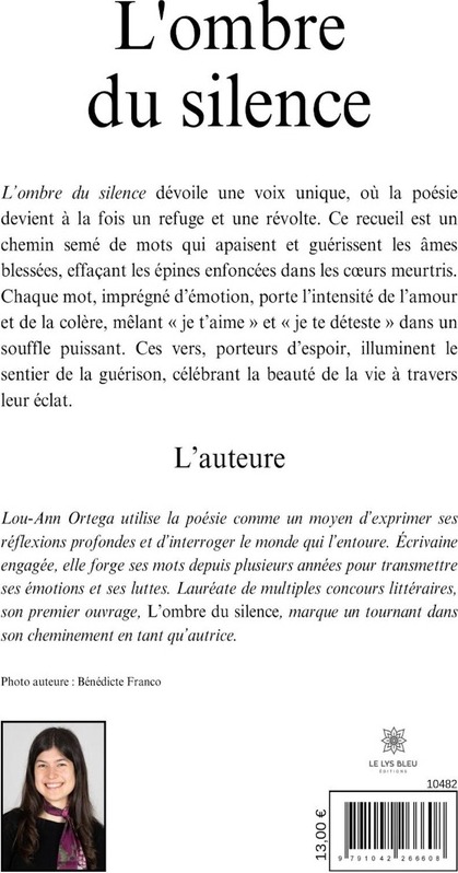 Quatrième de couverture de « L'ombre du silence : recueil »