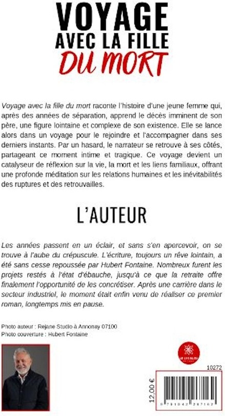 Quatrième de couverture de « Voyage avec la fille du mort : roman »