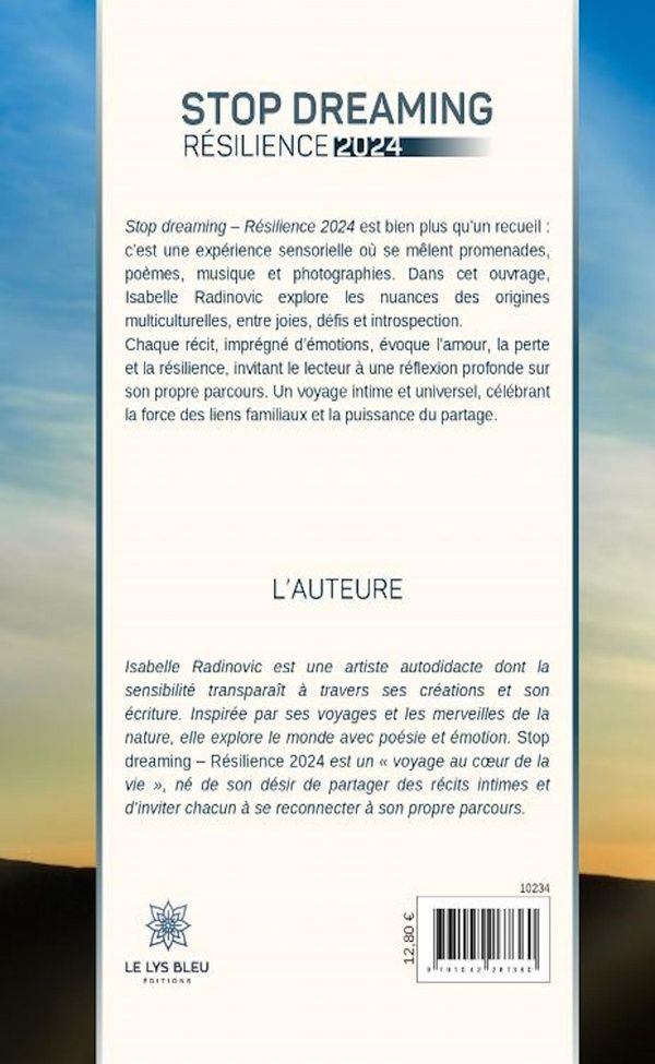Quatrième de couverture de « Stop dreaming : Résilience 2024 - Recueil »
