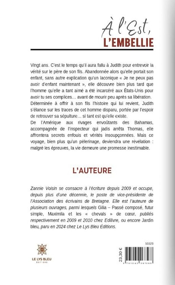 Quatrième de couverture de « À l'Est l'embellie : roman »
