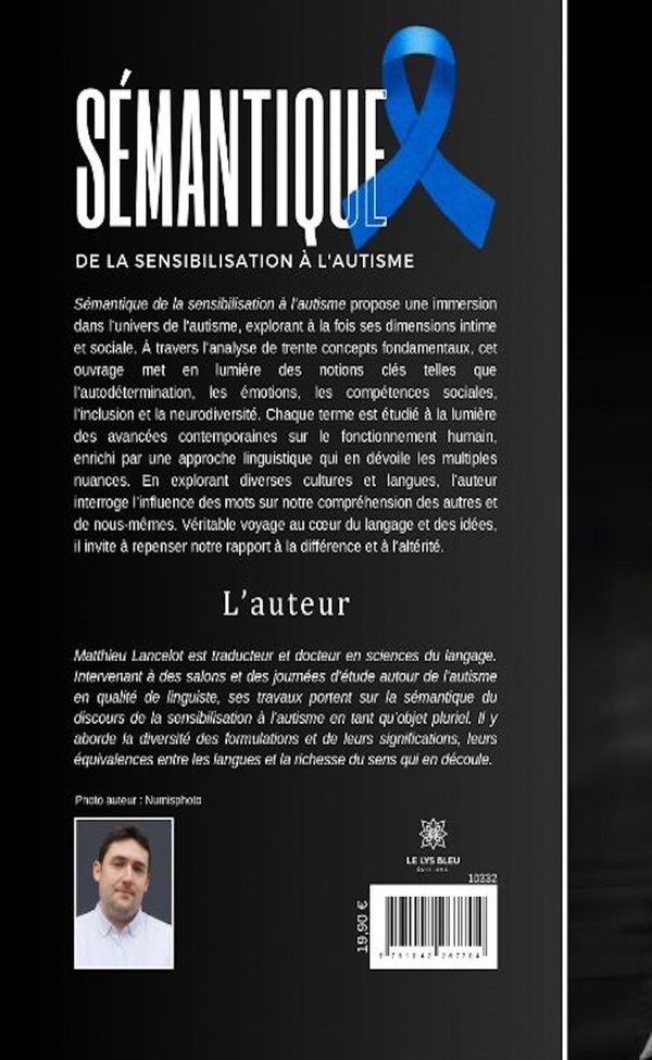 Quatrième de couverture de « Sémantique de la sensibilisation à l'autisme : essai »