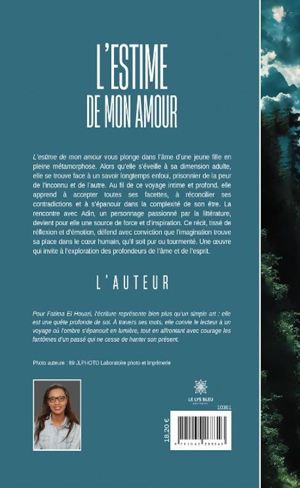 Quatrième de couverture de « L'estime de mon amour : roman »