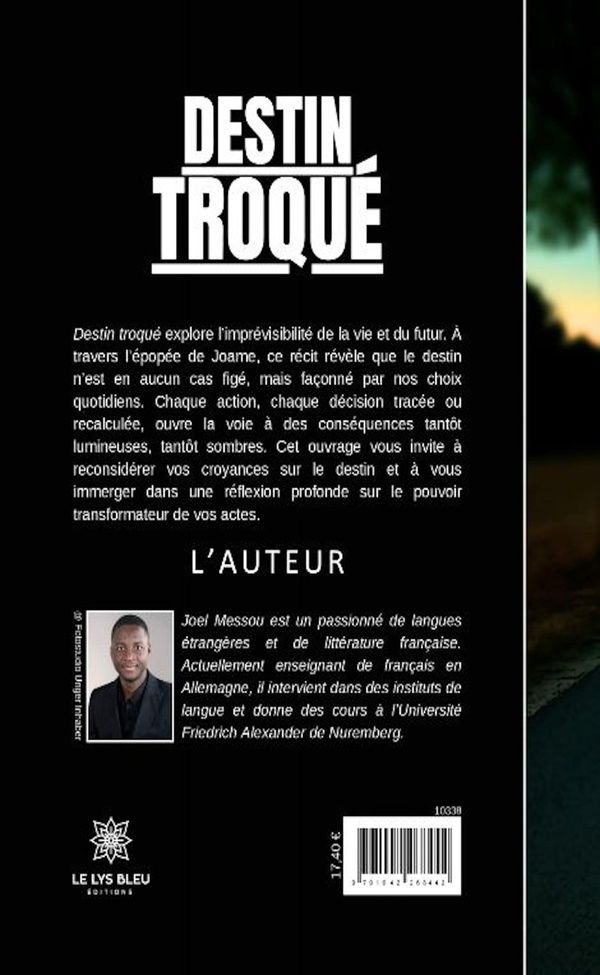 Quatrième de couverture de « Destin troqué : roman »