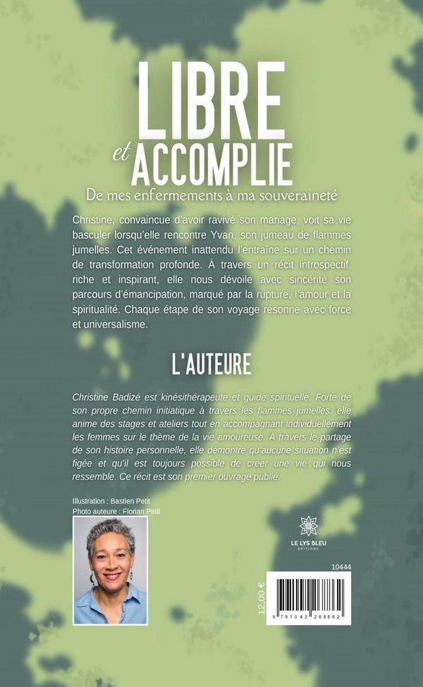 Quatrième de couverture de « Libre et accomplie : De mes enfermements à ma souveraineté »
