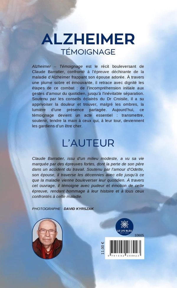 Quatrième de couverture de « Alzheimer : Témoignage »