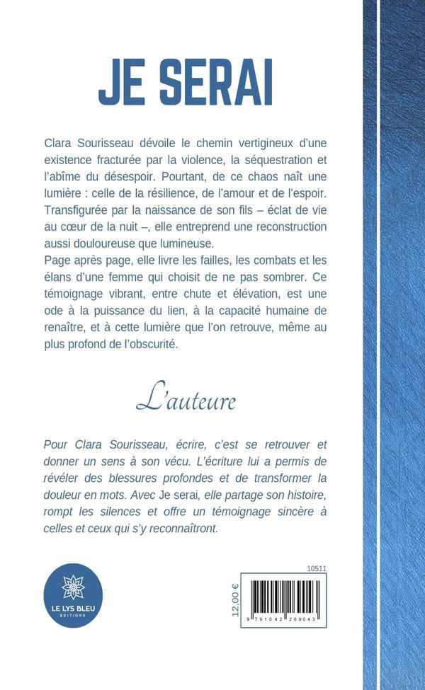 Quatrième de couverture de « Je serai »