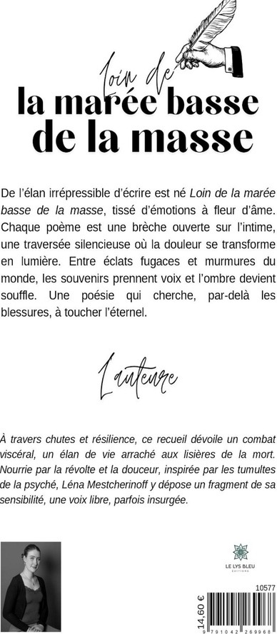 Quatrième de couverture de « Loin de la marée basse de la masse : Recueil »