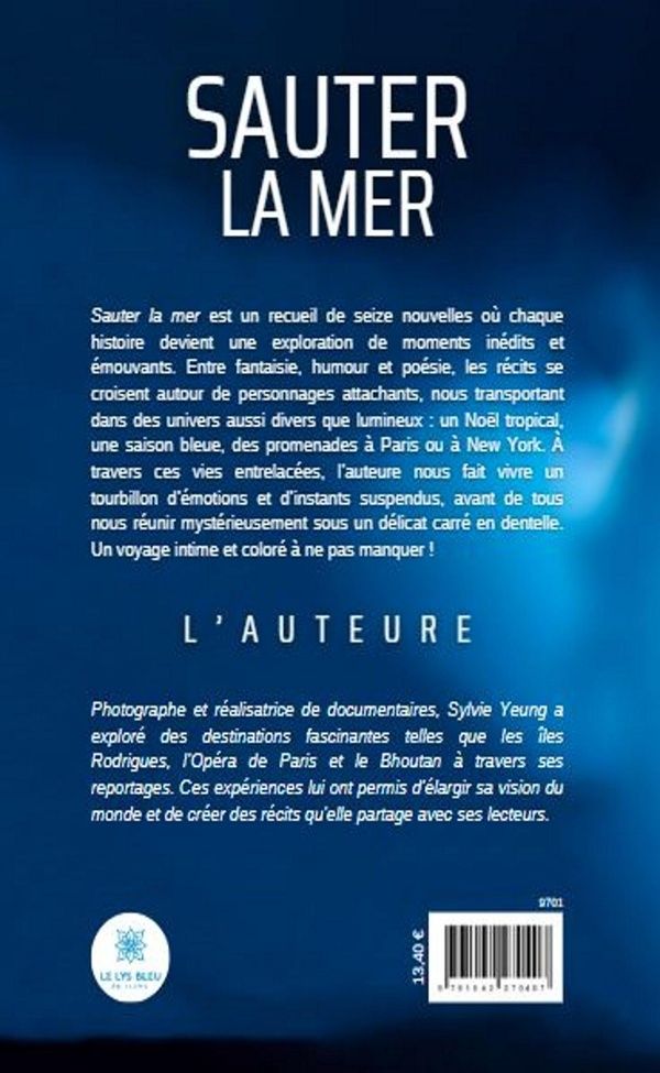 Quatrième de couverture de « Sauter la mer : nouvelles »