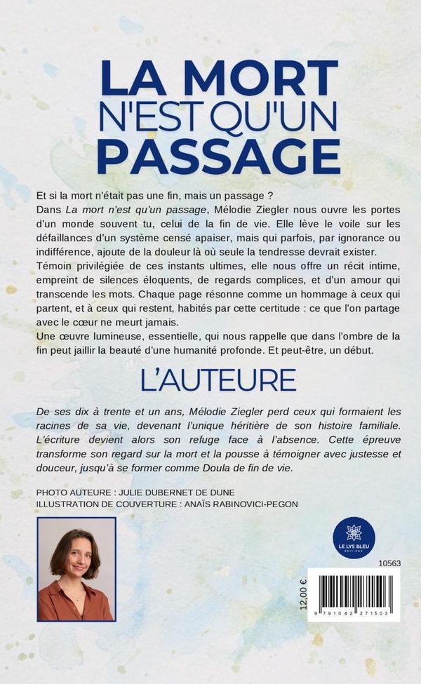 Quatrième de couverture de « La mort n'est qu'un passage »