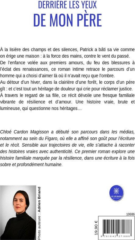Quatrième de couverture de « Derrière les yeux de mon père »