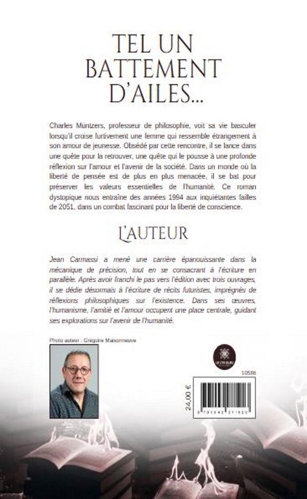 Quatrième de couverture de « Tel un battement d'ailes... : Roman »