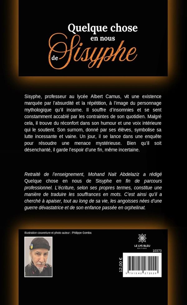 Quatrième de couverture de « Quelque chose en nous de Sisyphe : roman »