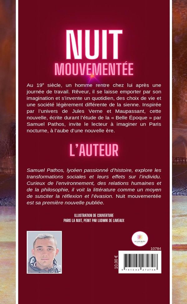 Quatrième de couverture de « Nuit mouvementée : nouvelle »