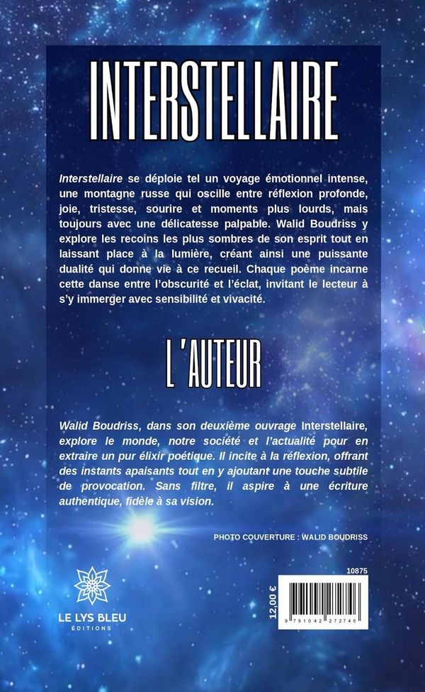 Quatrième de couverture de « Interstellaire : Recueil »