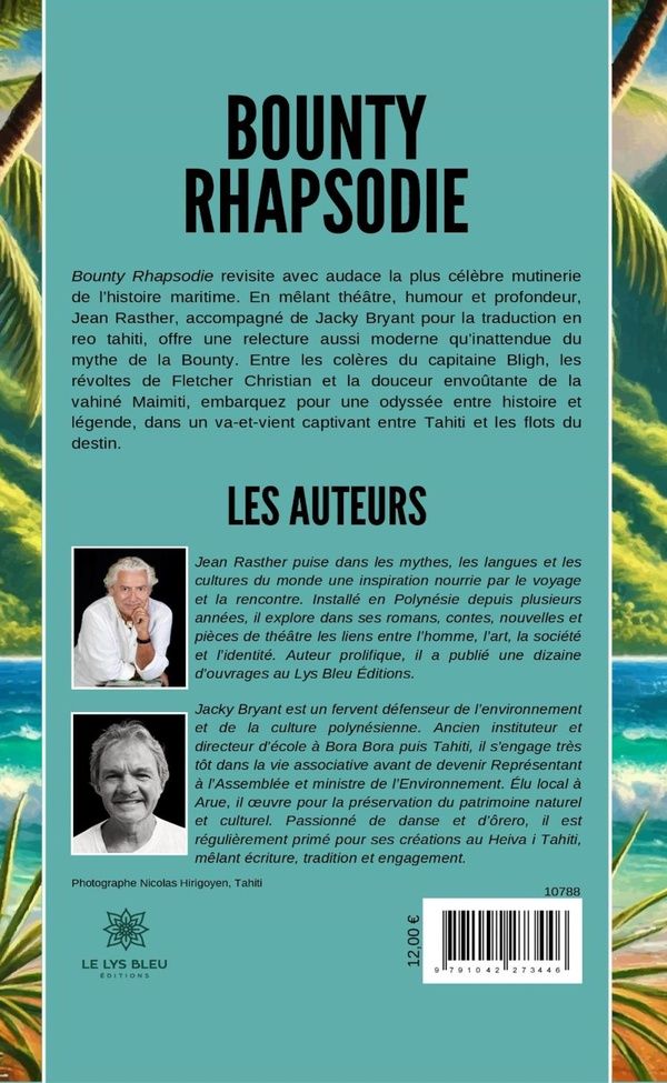 Quatrième de couverture de « Bounty rhapsodie : théâtre : version bilingue français-tahitien »