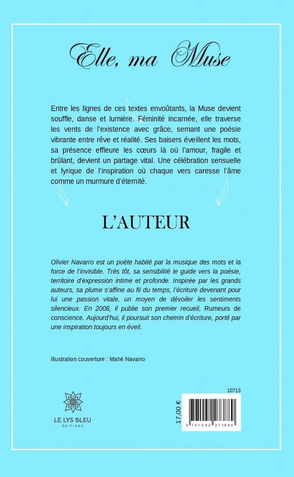 Quatrième de couverture de « Elle, ma Muse : Recueil »