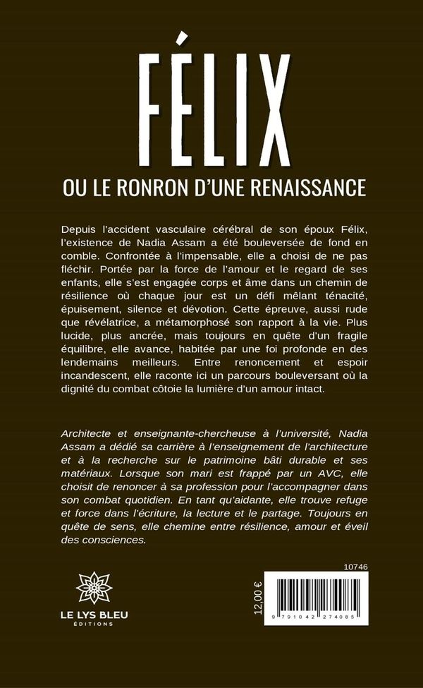 Quatrième de couverture de « Félix ou Le ronron d'une renaisance »
