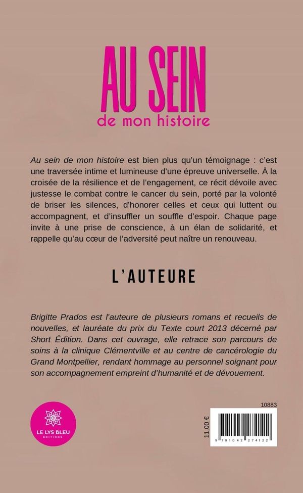 Quatrième de couverture de « Au sein de mon histoire »