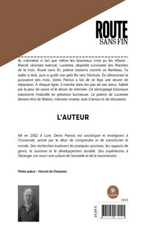 Quatrième de couverture de « Route sans fin : Roman »