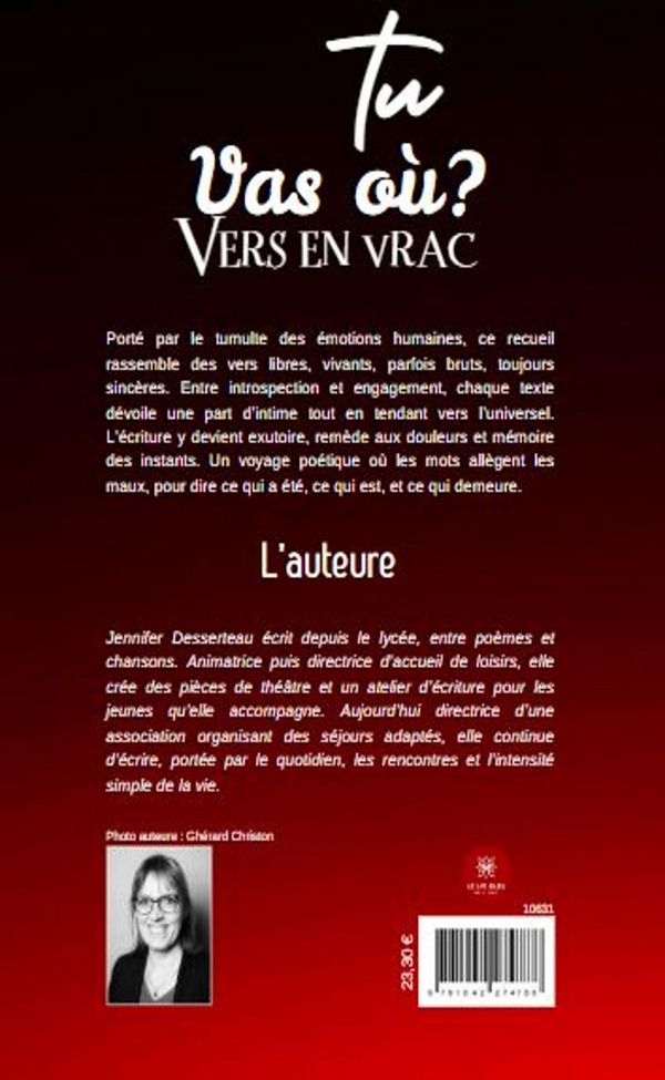 Quatrième de couverture de « Tu vas où ? : vers en vrac »