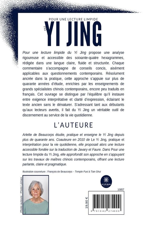 Quatrième de couverture de « Pour une lecture limpide du Yi Jing »