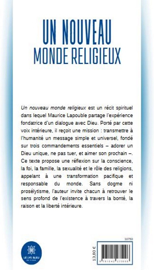 Quatrième de couverture de « Un nouveau monde religieux »