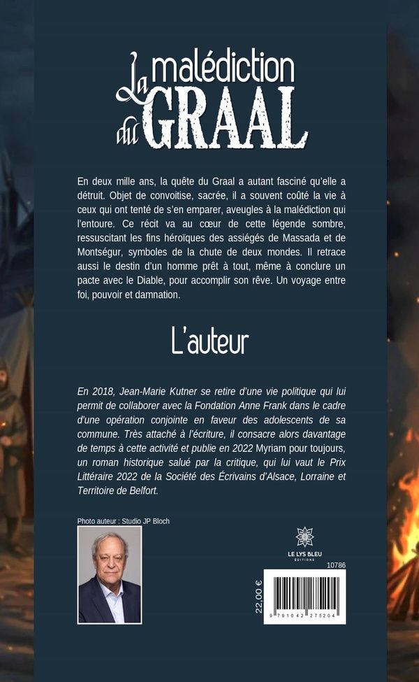 Quatrième de couverture de « La malédiction du Graal »