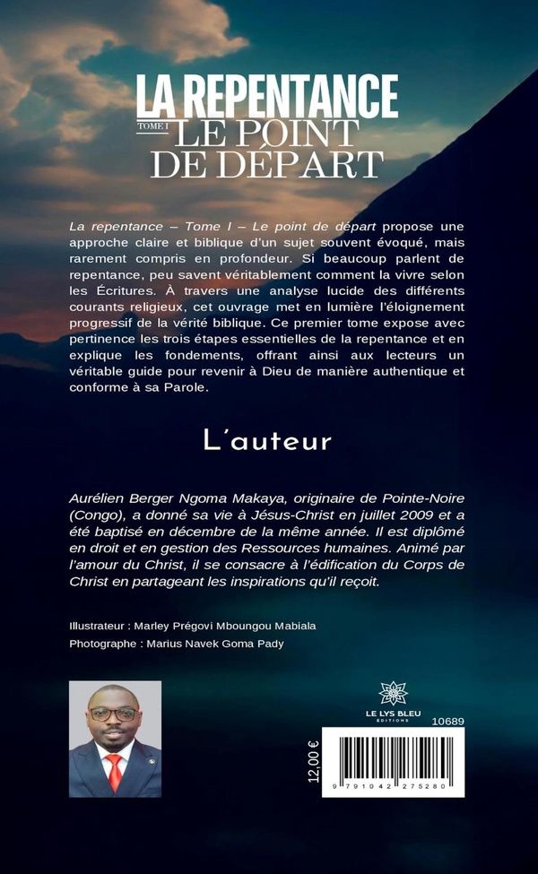 Quatrième de couverture de « La repentance : le point de départ »
