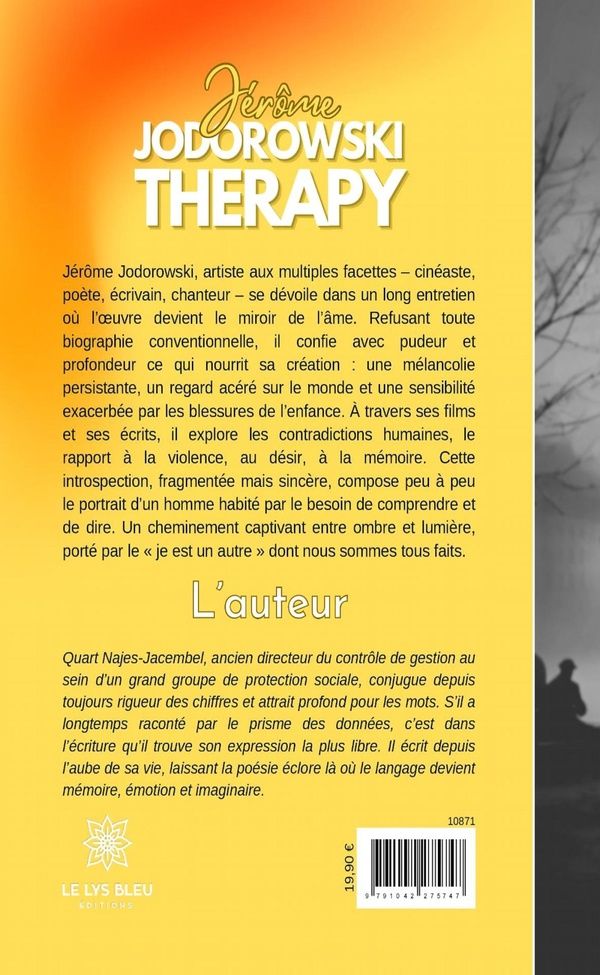 Quatrième de couverture de « Jérôme Jodorowski Therapy »