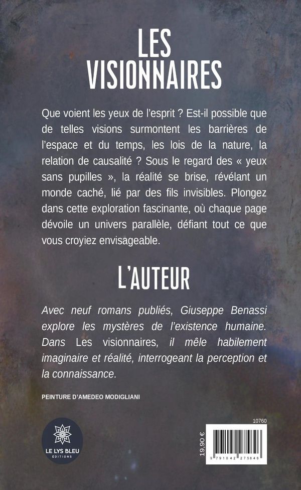 Quatrième de couverture de « Les visionnaires : roman »