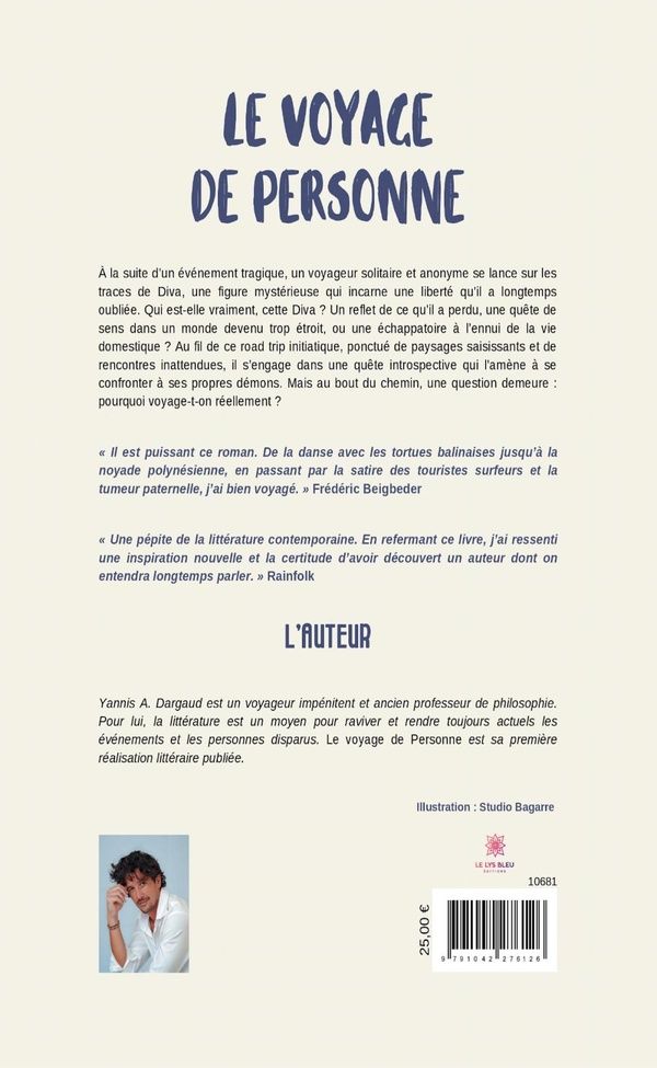 Quatrième de couverture de « Le voyage de personne : Roman »