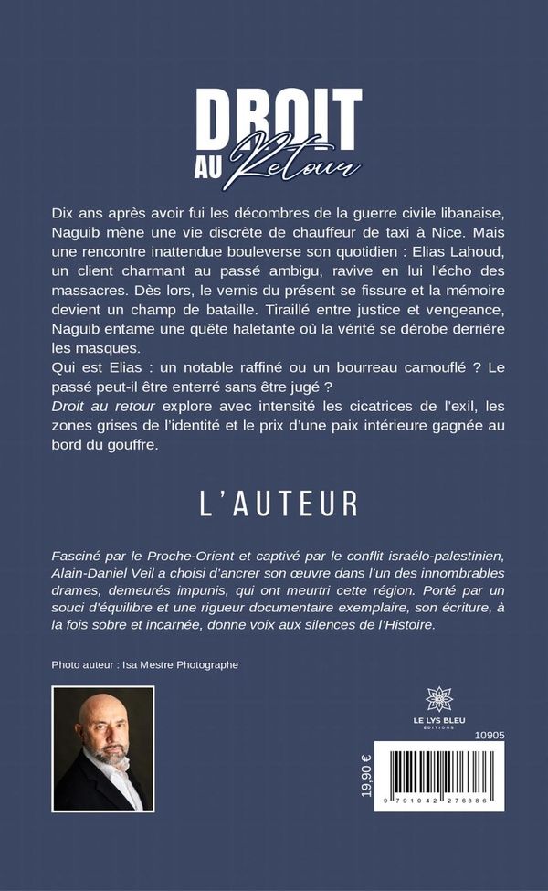 Quatrième de couverture de « Droit au retour : roman »