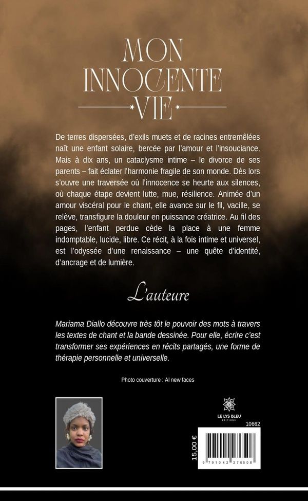 Quatrième de couverture de « Mon innocente vie »