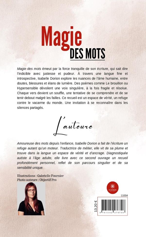 Quatrième de couverture de « Magie des mots : recueil »