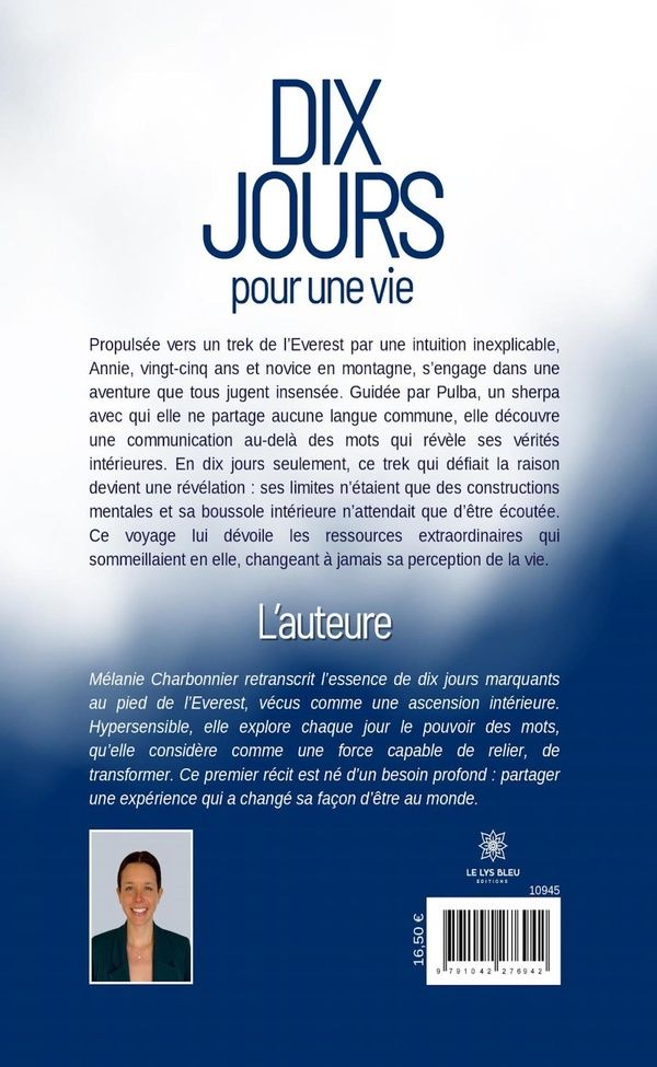 Quatrième de couverture de « Dix jours pour une vie »