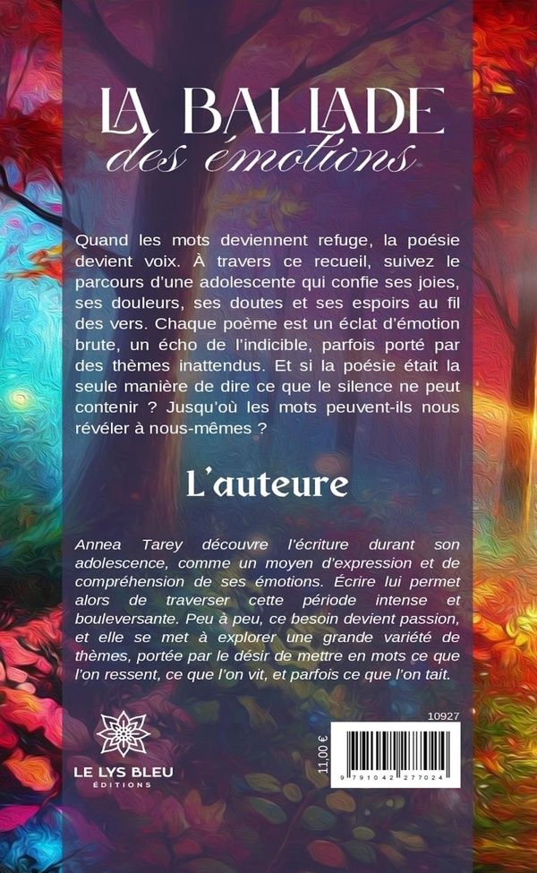 Quatrième de couverture de « La ballade des émotions : Recueil »