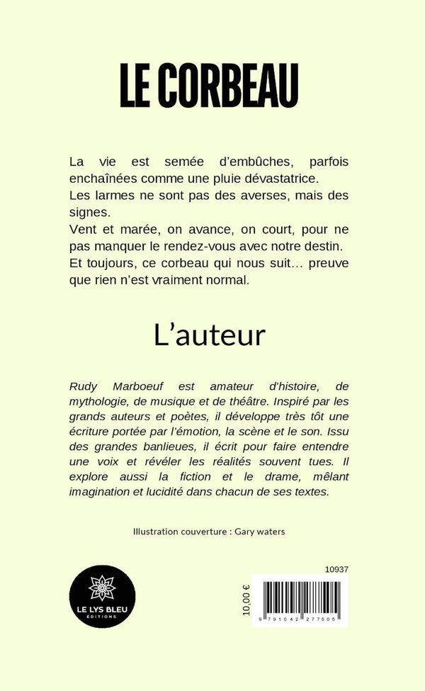 Quatrième de couverture de « Le corbeau : Recueil »