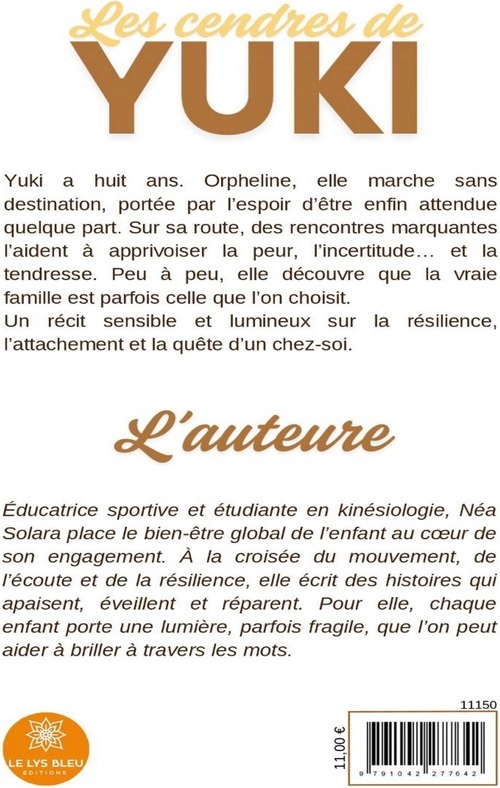 Quatrième de couverture de « Les cendres de Yuki : nouvelle »