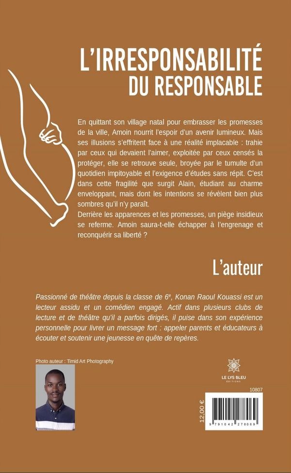 Quatrième de couverture de « L'irresponsabilité du responsable : théâtre »
