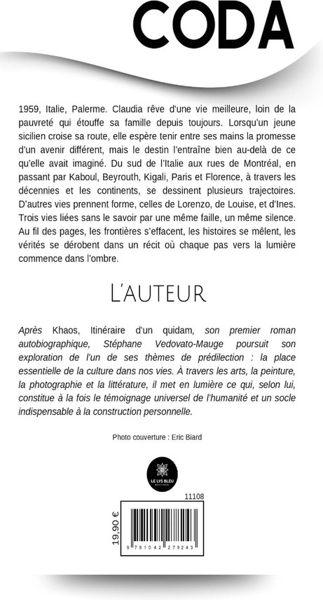 Quatrième de couverture de « Coda : roman »